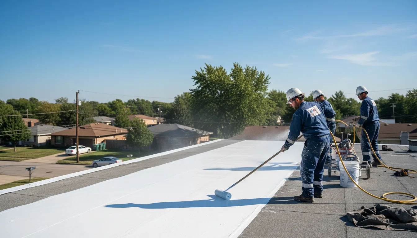 Commercial roof coating in Adena, OH near me